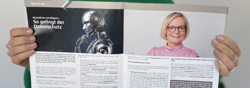 DURY CONSULT mit einem Artikel zu &quot;Künstliche Intelligenz - So gelingt der Datenschutz!&quot; im WIN Journal