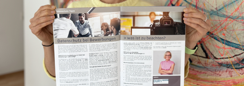 DURY CONSULT mit einem Artikel zu &quot;Datenschutz bei Bewerbungen&quot; im WIN Journal 
