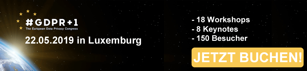 GDPR+1 European Data Privacy Congress - BOOK NOW
