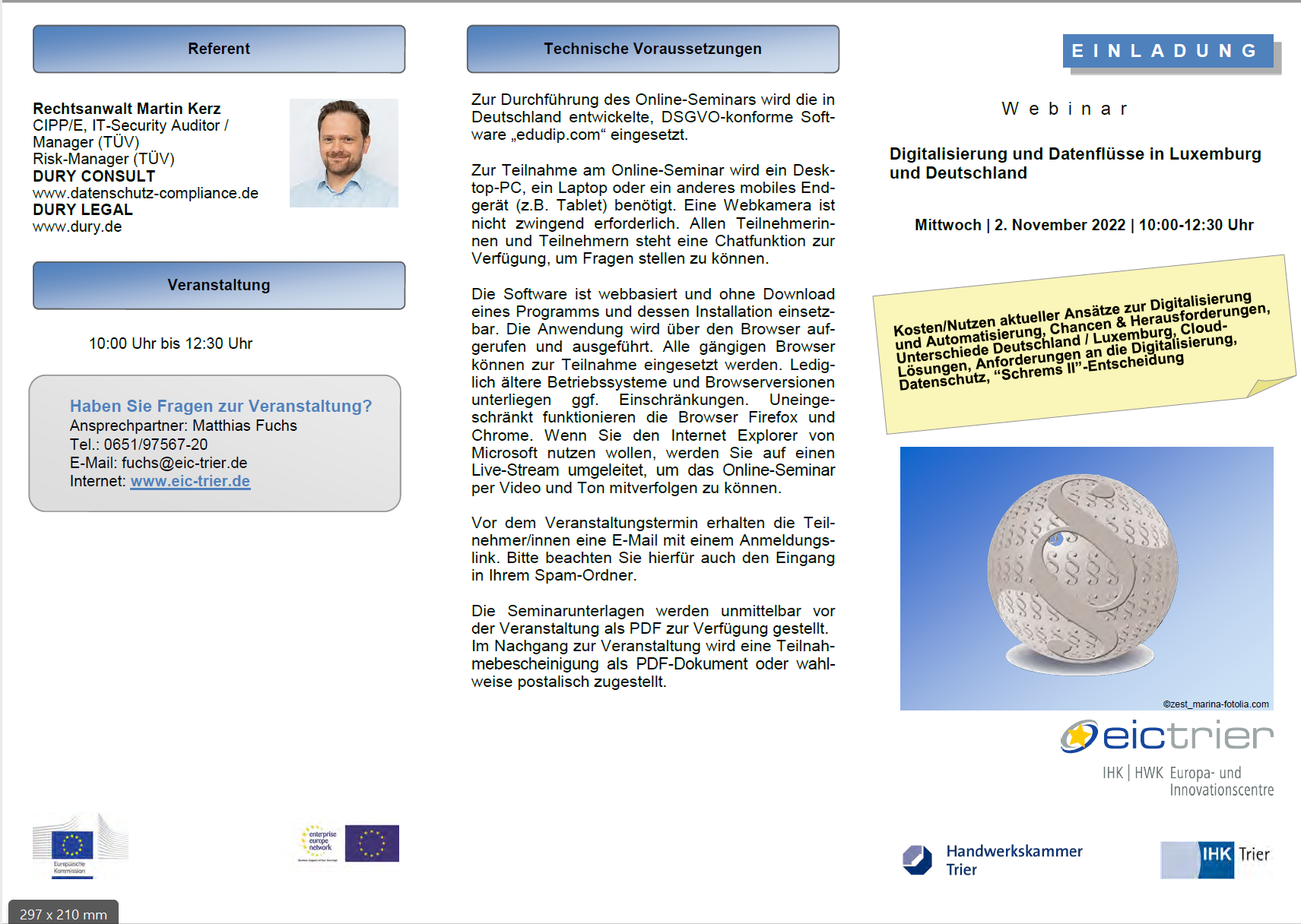 Webinar Digitalisierung und Datenflüsse Seite 1 11 2022 Seite 1