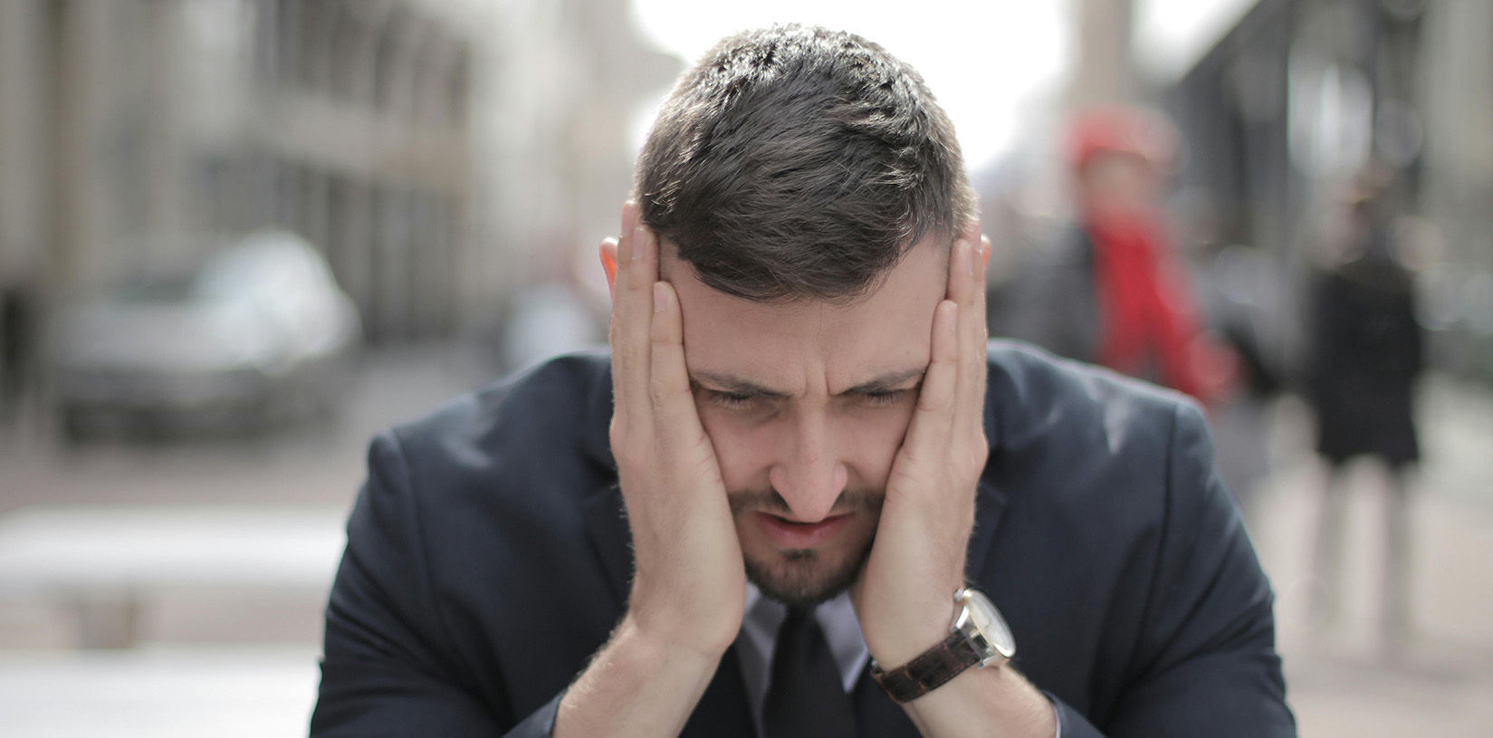 geschäftsmann verzweifelt